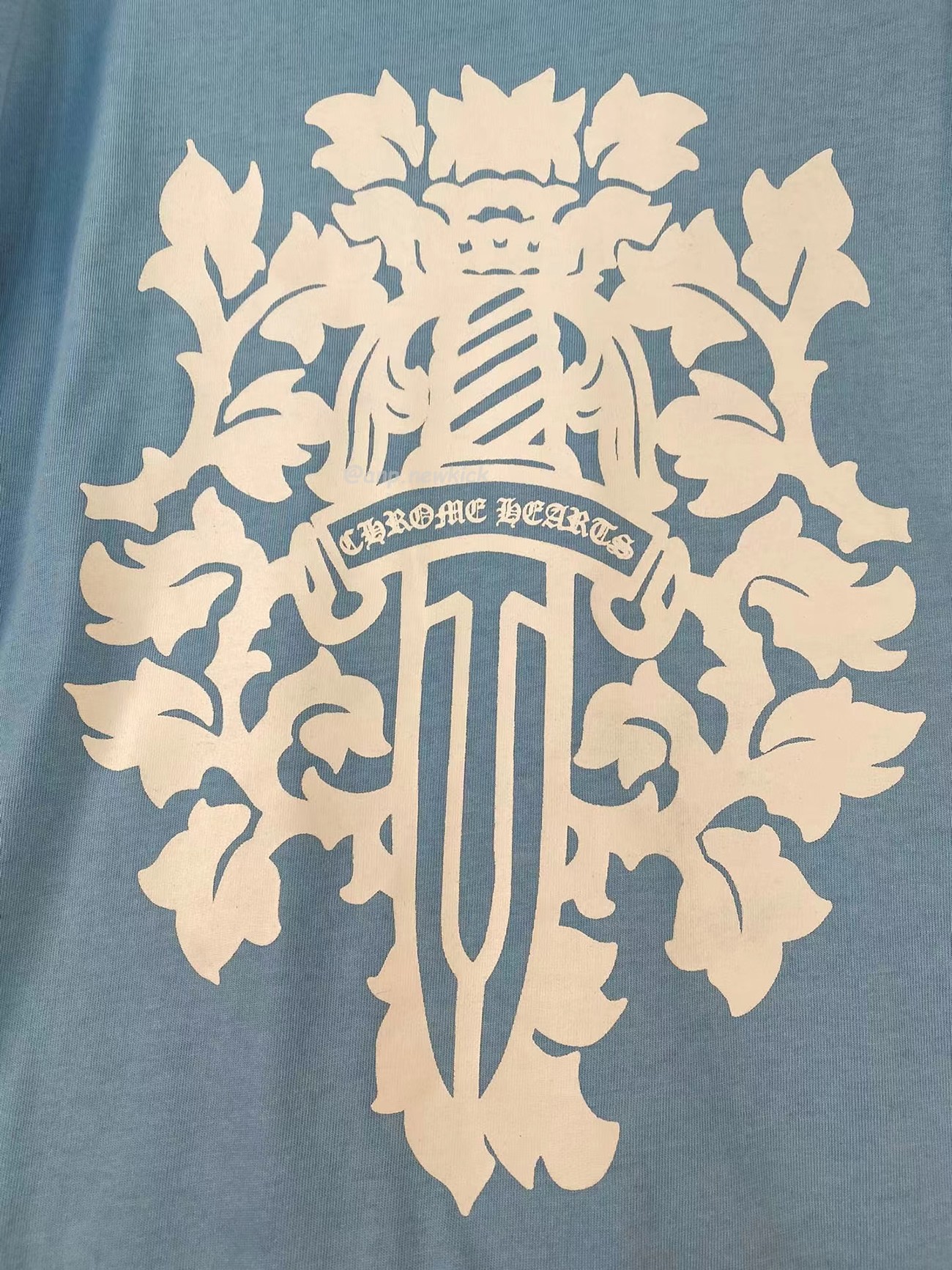 Chrome Hearts Vine Dagger T Shirt Baby Blue (7) - newkick.cc